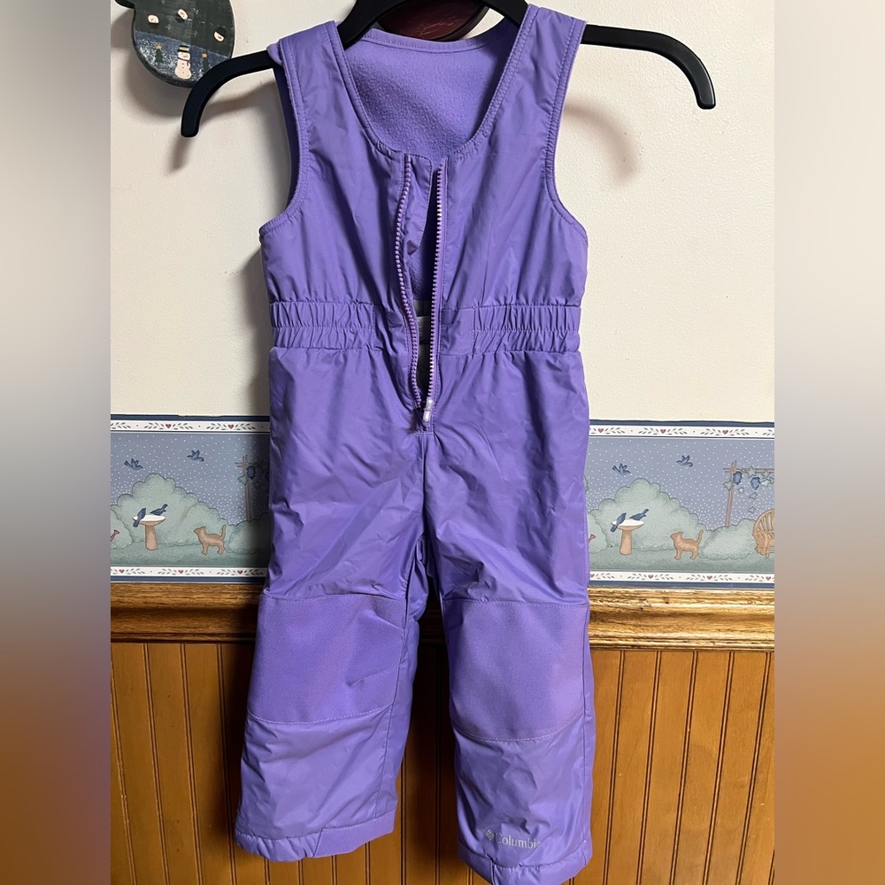 Columbia Purple Kids Snow Bib size 2T